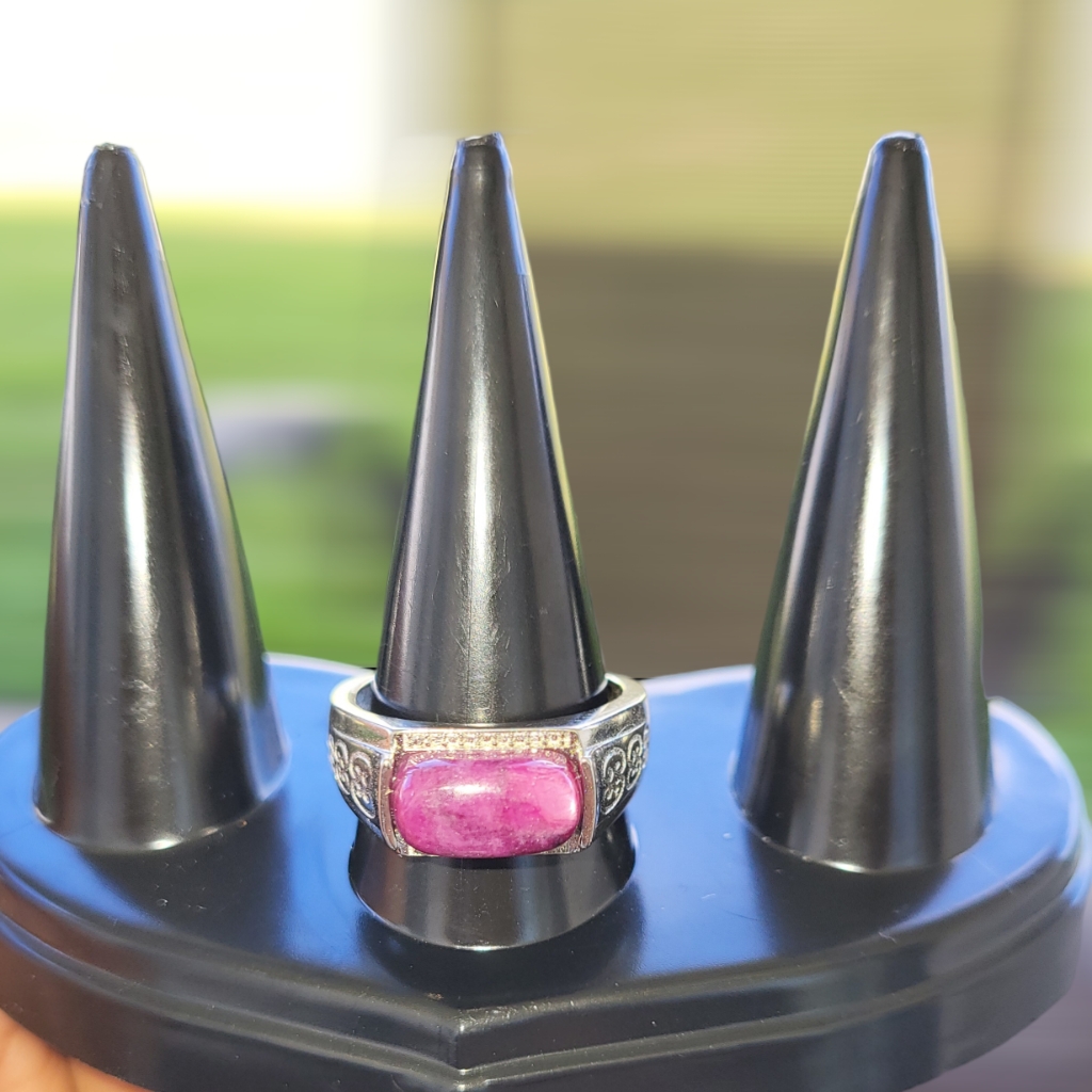 Men Copper Ruby Zoisite Ring